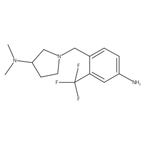 1-(4-Amino-2-(trifluoromethyl)benzyl)-N,N-dimethylpyrrolidin-3-amine Structure