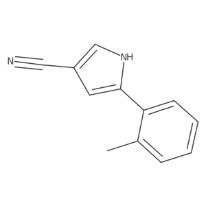5-(2-methylphenyl)-1H-pyrrole-3-carbonitrile Structure