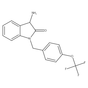 3-Amino-1-(4-(trifluoromethoxy)benzyl)indolin-2-one Structure