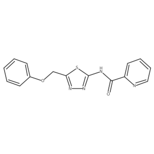 N-[(2E)-5-(phenoxymethyl)-1,3,4-thiadiazol-2(3H)-ylidene]pyridine-2-carboxamide Structure