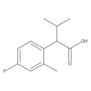 2-(4-Fluoro-2-methylphenyl)-3-methylbutanoic acid Structure