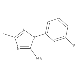 1-(3-fluorophenyl)-3-methyl-1H-1,2,4-triazol-5-amine结构式