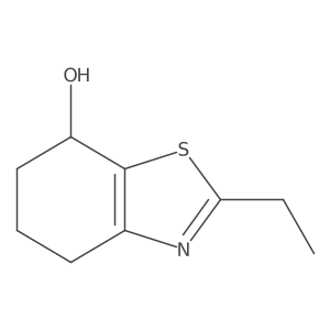 2-Ethyl-4,5,6,7-tetrahydro-1,3-benzothiazol-7-ol结构式