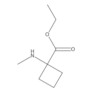 Ethyl 1-(methylamino)cyclobutane-1-carboxylate Structure