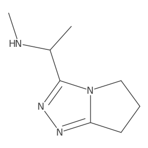 methyl(1-{5H,6H,7H-pyrrolo[2,1-c][1,2,4]triazol-3-yl}ethyl)amine Structure