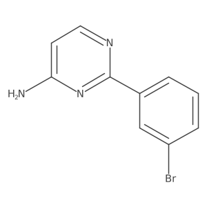 2-(3-Bromophenyl)pyrimidin-4-amine Structure
