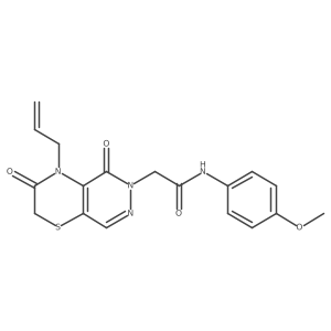 2-(4-allyl-3,5-dioxo-3,4-dihydro-2H-pyridazino[4,5-b][1,4]thiazin-6(5H)-yl)-N-(4-methoxyphenyl)acetamide Structure
