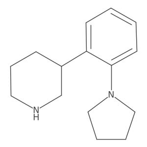 3-[2-(Pyrrolidin-1-yl)phenyl]piperidine结构式