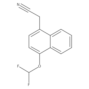 1-(Difluoromethoxy)naphthalene-4-acetonitrile结构式