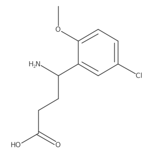 4-Amino-4-(5-chloro-2-methoxyphenyl)butanoic acid Structure