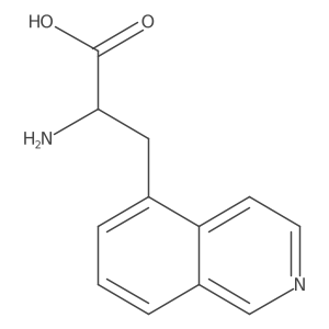 (2S)-2-amino-3-(isoquinolin-5-yl)propanoic acid结构式