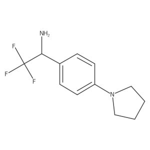 2,2,2-Trifluoro-1-(4-(pyrrolidin-1-YL)phenyl)ethanamine Structure