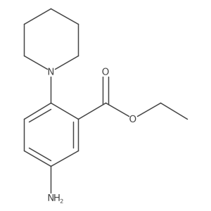 Ethyl 5-amino-2-piperidin-1-ylbenzoate结构式