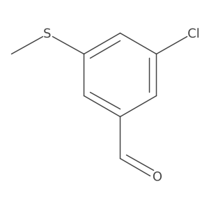 3-Chloro-5-(methylthio)benzaldehyde结构式