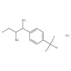2-Amino-1-[4-(trifluoromethyl)phenyl]butan-1-ol hydrochloride Structure