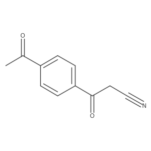 3-(4-Acetylphenyl)-3-oxopropanenitrile结构式