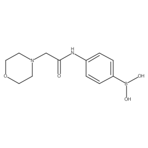 B-[4-[[2-(4-Morpholinyl)acetyl]amino]phenyl]boronic acid结构式