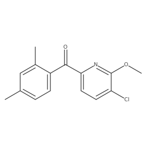 (5-Chloro-6-methoxypyridin-2-yl)(2,4-dimethylphenyl)methanone Structure