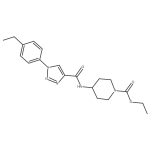 ethyl 4-({[1-(4-ethylphenyl)-1H-1,2,3-triazol-4-yl]carbonyl}amino)piperidine-1-carboxylate Structure