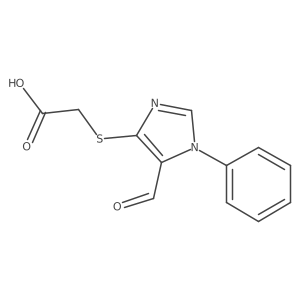 [(5-formyl-1-phenyl-1H-imidazol-4-yl)sulfanyl]acetic acid结构式