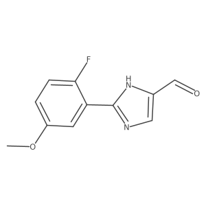 2-(2-fluoro-5-methoxyphenyl)-1H-imidazole-5-carbaldehyde结构式