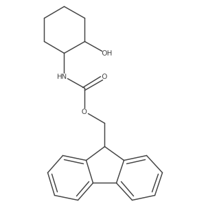 9H-fluoren-9-ylmethyl N-(2-hydroxycyclohexyl)carbamate Structure
