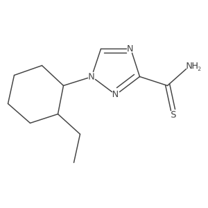 1H-1,2,4-Triazole-3-carbothioamide, 1-(2-ethylcyclohexyl)- Structure