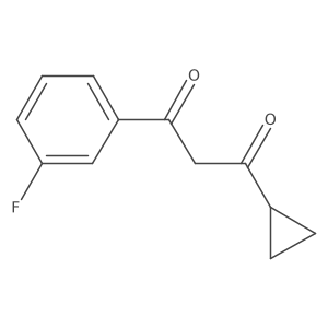 1-Cyclopropyl-3-(3-fluorophenyl)propane-1,3-dione Structure