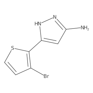 3-(3-Bromothiophen-2-YL)-1H-pyrazol-5-amine结构式