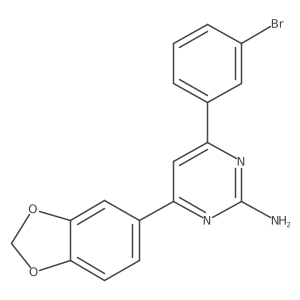 4-(2H-1,3-Benzodioxol-5-yl)-6-(3-bromophenyl)pyrimidin-2-amine Structure
