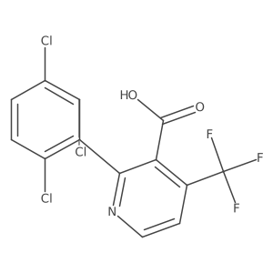 2-(2,3,6-Trichlorophenyl)-4-(trifluoromethyl)nicotinic acid Structure