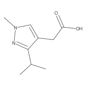 2-[1-methyl-3-(propan-2-yl)-1H-pyrazol-4-yl]acetic acid Structure