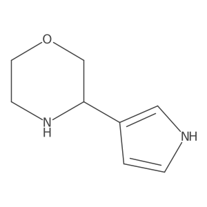 3-(1H-pyrrol-3-yl)morpholine结构式