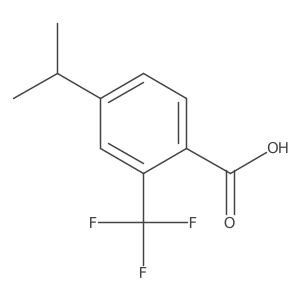4-Isopropyl-2-(trifluoromethyl)benzoic acid Structure