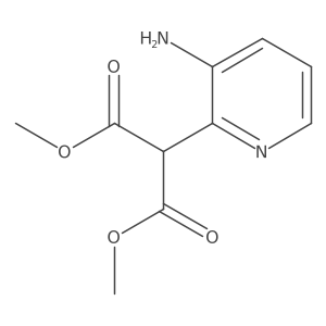 1,3-Dimethyl 2-(3-aminopyridin-2-yl)propanedioate结构式