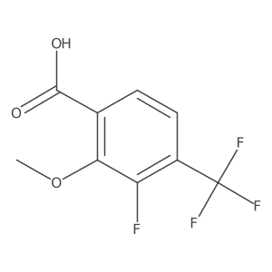 3-Fluoro-2-methoxy-4-(trifluoromethyl)benzoic acid Structure