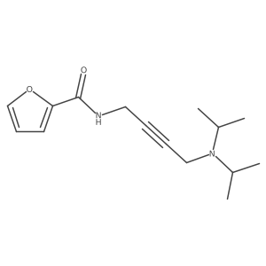 N-[4-(diisopropylamino)but-2-ynyl]furan-2-carboxamide结构式