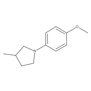1-(4-Methoxyphenyl)-3-methylpyrrolidine结构式