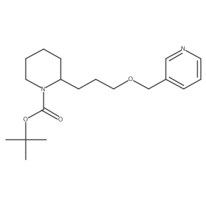 tert-Butyl 2-(3-(pyridin-3-ylmethoxy)propyl)piperidine-1-carboxylate Structure