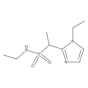 N-ethyl-1-(1-ethyl-1H-imidazol-2-yl)ethanesulfonamide结构式