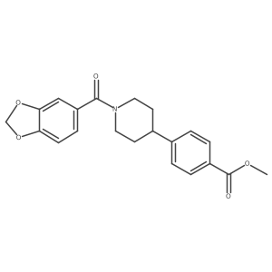 Methyl 4-[1-(2H-1,3-benzodioxole-5-carbonyl)piperidin-4-YL]benzoate Structure