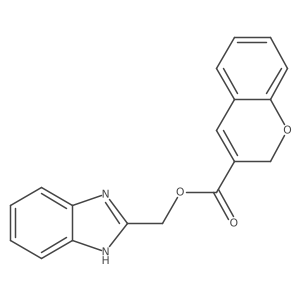 (1H-Benzo[d]imidazol-2-yl)methyl 2H-chromene-3-carboxylate结构式