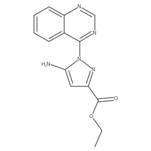 Ethyl 5-amino-1-quinazolin-4-ylpyrazole-3-carboxylate Structure