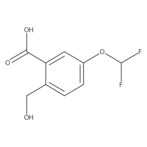 5-Difluoromethoxy-2-(hydroxymethyl)benzoic acid Structure