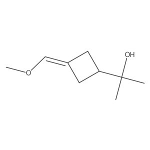 2-[3-(Methoxymethylidene)cyclobutyl]propan-2-ol结构式