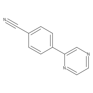 4-(Pyrazin-2-yl)benzonitrile Structure
