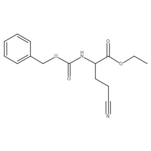 Ethyl 2-{[(benzyloxy)carbonyl]amino}-4-cyanobutanoate Structure