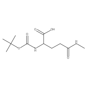 (2R)-2-[(tert-butoxycarbonyl)amino]-4-(methylcarbamoyl)butanoic acid Structure
