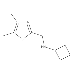 N-[(dimethyl-1,3-thiazol-2-yl)methyl]cyclobutanamine Structure