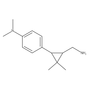 4-[3-(aminomethyl)-2,2-dimethylcyclopropyl]-N,N-dimethylaniline Structure